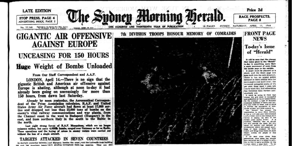 Australia's oldest metro newspaper The Sydney Morning 