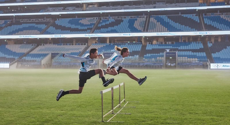 Allianz and Eleven launch 'Go Australiaahhh' in-stadium to inspire young Aussie athletes - Still 3
