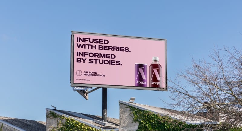 Ārepa 'infused with berries' billboard .jpg