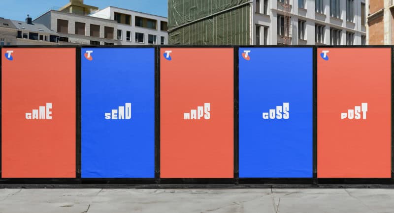 Telstra 'Four Bars' Consecutive Posters by +61 and BMEOF
