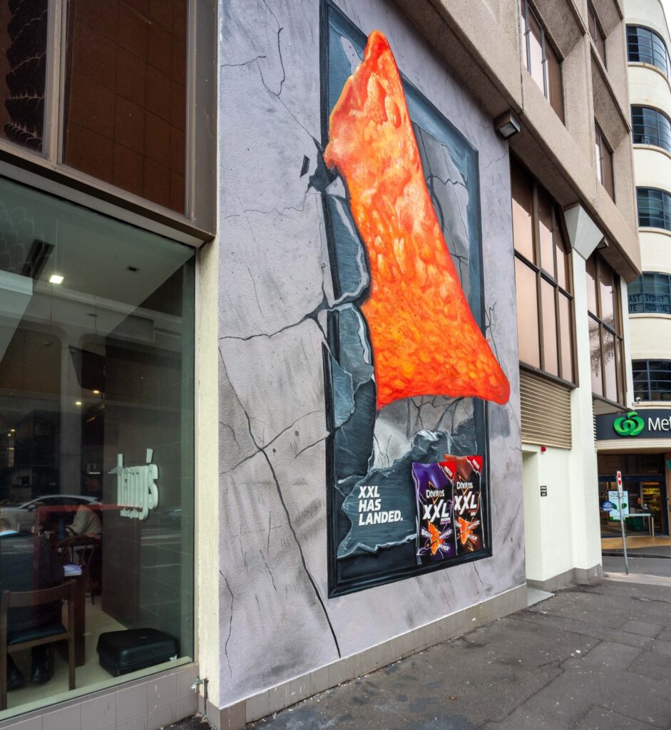 Doritos XXL Sydney’s William Street and Crown Street mural