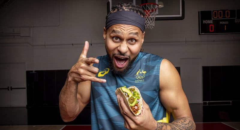 Patty Mills in Old El Paso Make Some Noise for your Home Team